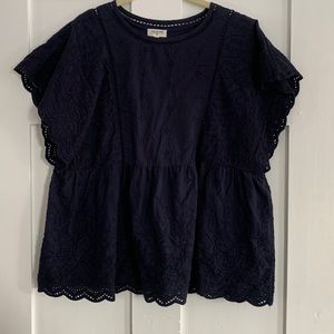 S/M World Market peplum style top